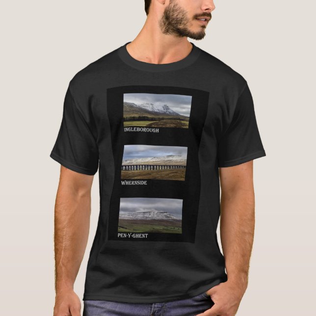 Camiseta 3 Highest Peaks Of The Yorkshire Dales Classic T-S (Frente)
