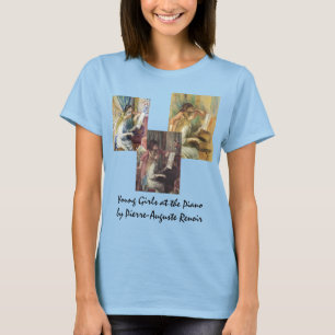 Camiseta 3 Jovens Moças ao Piano por Renoir