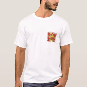 Camiseta 3 leões com efeito rasgado