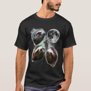 Camiseta 3 Lua Leve Três Lobos Lua Engraçado Paródia
