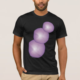 Camiseta 3 Luas Roxas Snowman Lavanda Fantasy 3D Artsy