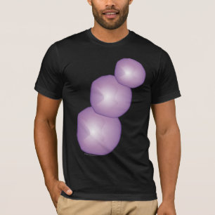 Camiseta 3 Luas Roxas Snowman Lavanda Fantasy 3D Artsy