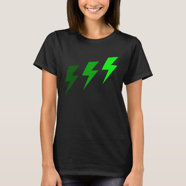Camiseta 3 Luzes verdes (Frente)