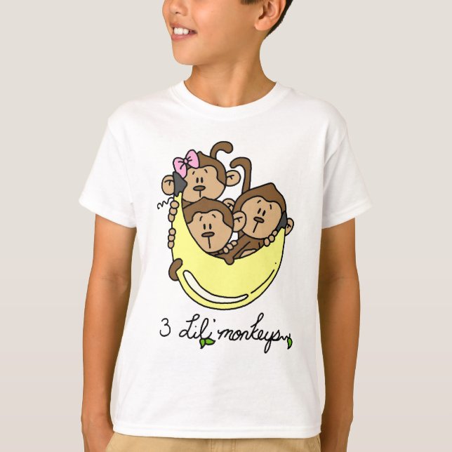 Camiseta 3 macacos-Camiseta e presentes (Frente)