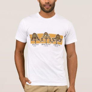 Camiseta 3 macacos sábios