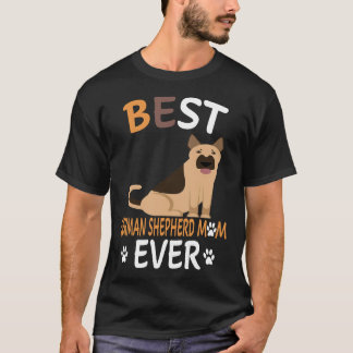 Camiseta 3 Melhor Mãe Pastor Alemão de Todos