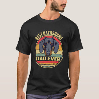 Camiseta 3 Melhor Pai de Dachshund de Todos os Tempos