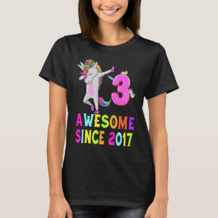 Camiseta 3 Meninas E Incríveis Desde 2017 Unicorn Dabb