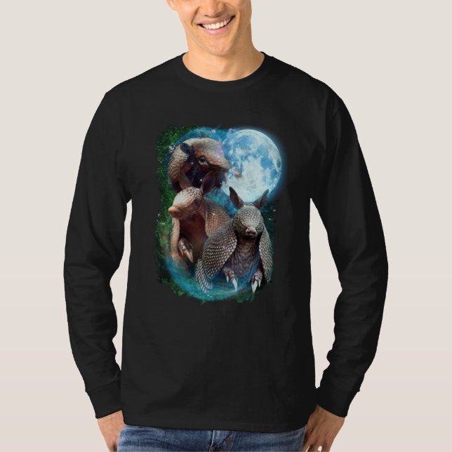Camiseta 3 Moon Armadillo Anteater Animal (Frente)