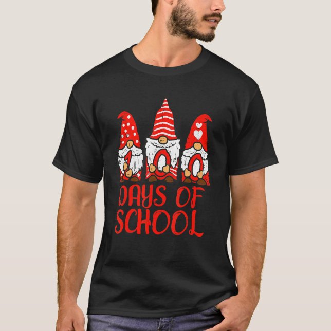 Camiseta 3 Nordic Gnomes 100 Days Of School 100th Day Teach (Frente)