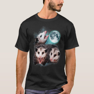 Camiseta 3 Ogambm Moon Howling Ogambm Head Funny For Men,