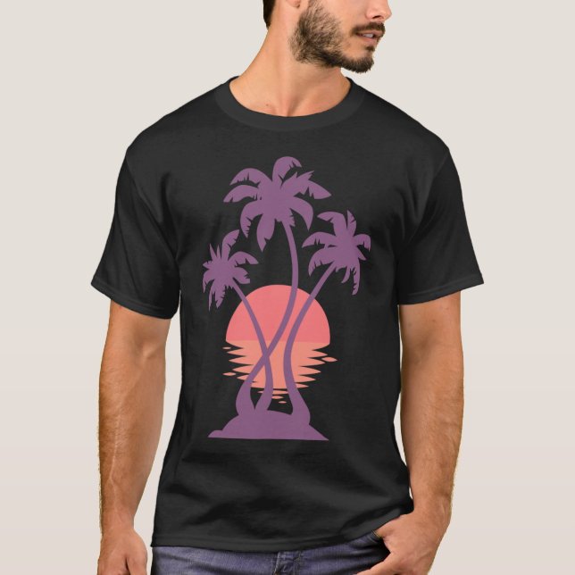 Camiseta 3 Palm Sunset friend (Frente)