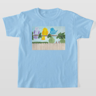 Camiseta 3 Pássaros Coloridos