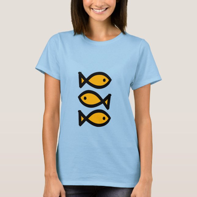 Camiseta 3 peixes (Frente)
