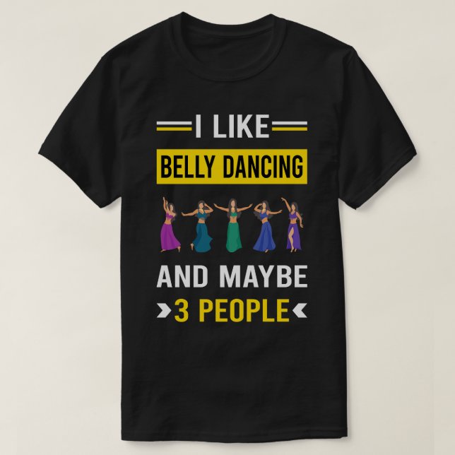 Camiseta 3 Pessoas Belly Dançando Bellydance Bellydanci (Frente do Design)