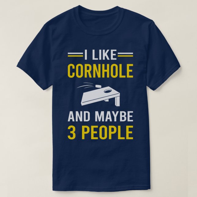 Camiseta 3 Pessoas Cornhole (Frente do Design)