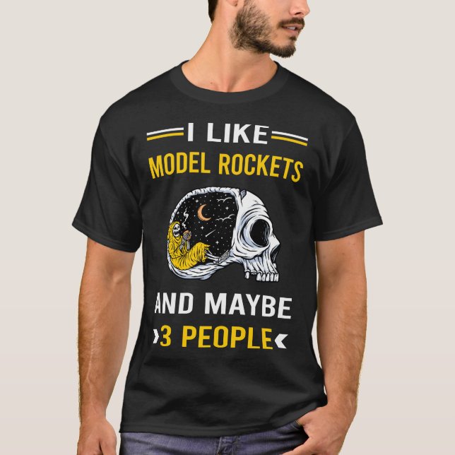 Camiseta 3 Pessoas Model Rocket Rockets (Frente)