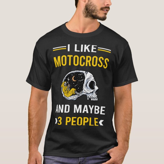 Camiseta 3 Pessoas Motocross Mx (Frente)