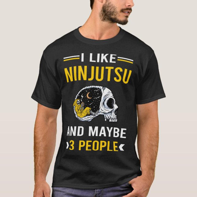 Camiseta 3 Pessoas Ninjutsu Ninpo Ninjitsu (Frente)