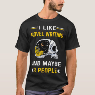 Camiseta 3 Pessoas Novel Escrevendo Writer