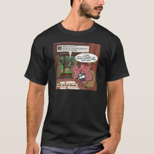 Camiseta 3 Porquinhos Inteligentes nas Mídias Sociais