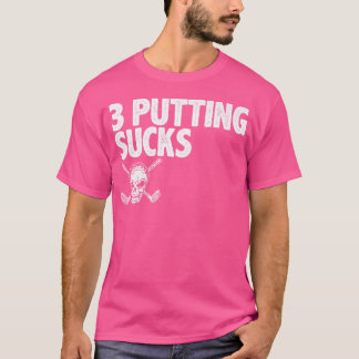 Camiseta 3 Três Pôs O Crânio E Os Golfe Cruzados