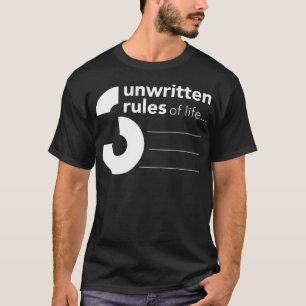 Camiseta 3 unwritten rules of kiddin penelope
