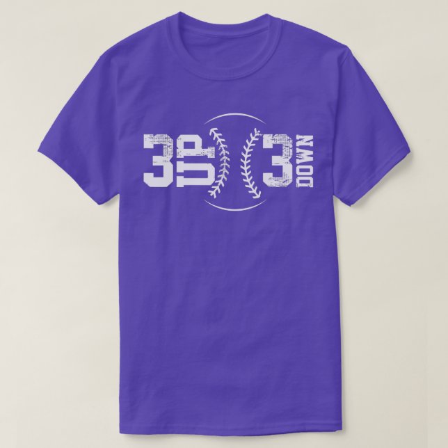 Camiseta 3 UP 3 Down Baseball  (Frente do Design)