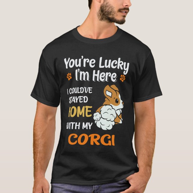 Camiseta 3 Você é Corgi Sortudo (Frente)