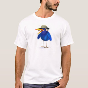 Camiseta 3d Blue Bird australiano
