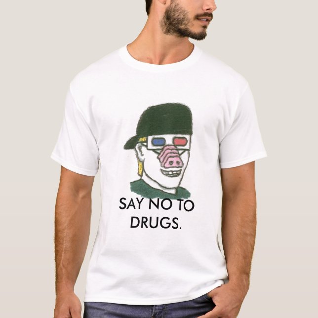 Camiseta 3D, DIZEM NÃO Às DROGAS (Frente)