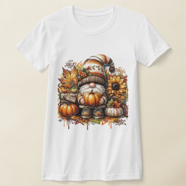 Camiseta 3D Graffiti Fall Gnome Streetwear - Graphic  (Postura )
