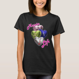 Camiseta 3D Hearts Music Life