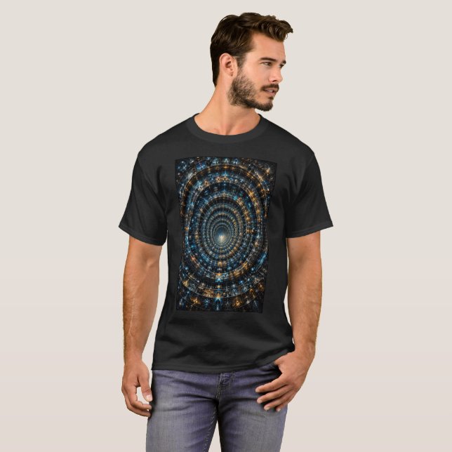 Camiseta 3D Ilusão Portal Infinito (Frente Completa)