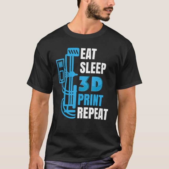 Camiseta 3d Impressora 3d Modelo de Impressão Compilações 3 (Frente)