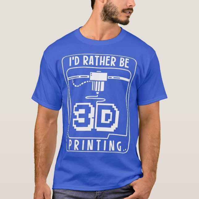 Camiseta 3D Imprimindo Impressão 3D Personalizado Imprimind (Frente)