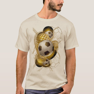 Camiseta 3D Jogo Changer: Tee Impressão de Futebol Futuríst