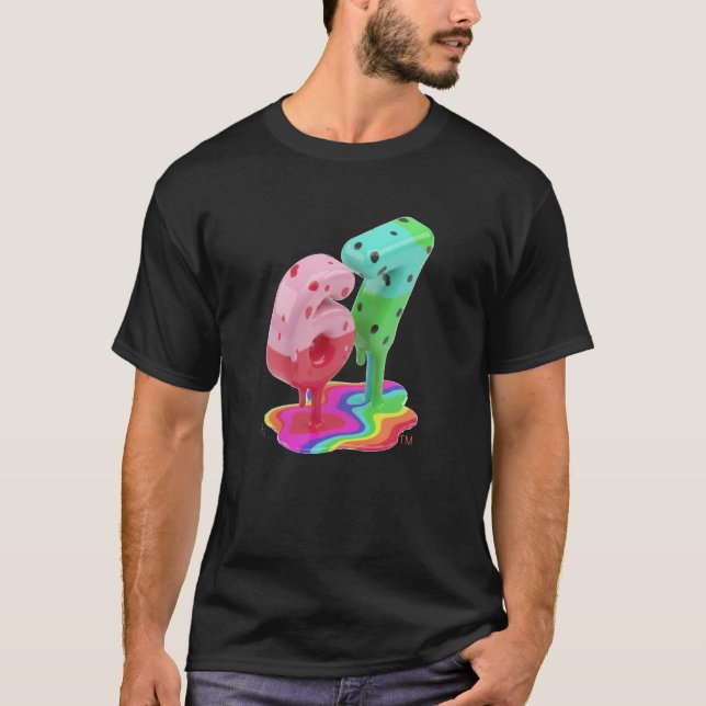 Camiseta 3D Melting 67 Colorful Glossy Graphic Tee (Frente)