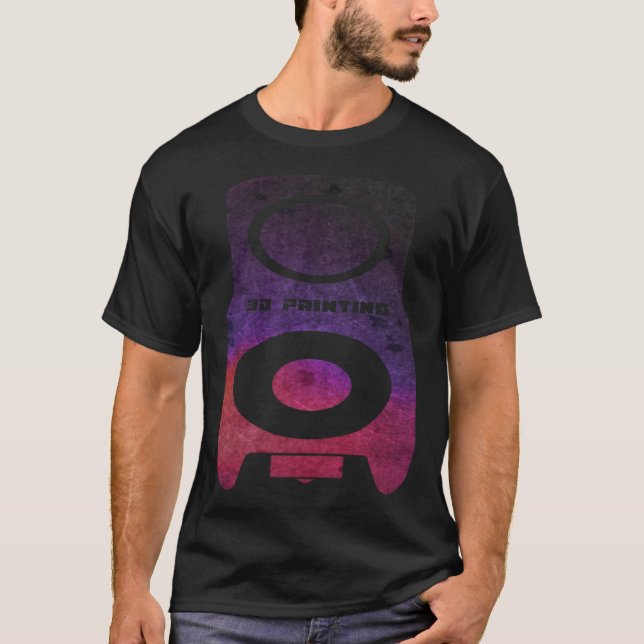 Camiseta 3D Printer hot end artwork  3 (Frente)