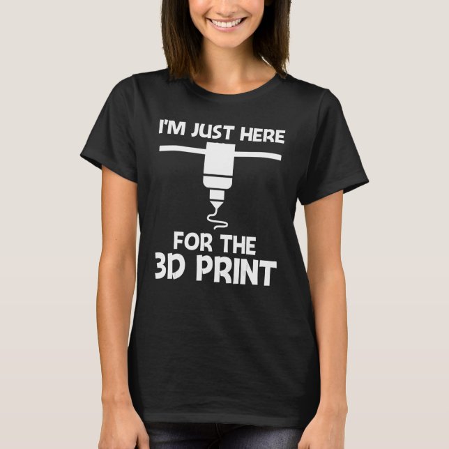 Camiseta 3D Printing Designs Men Women 3D Printer Enthusias (Frente)