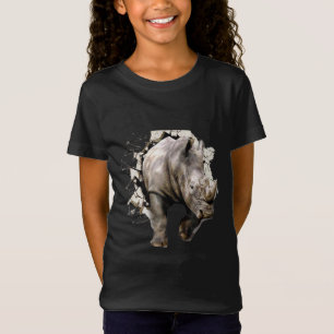 Camiseta 3d Rinoceronte - Rinoceronte Animal Africano Safar