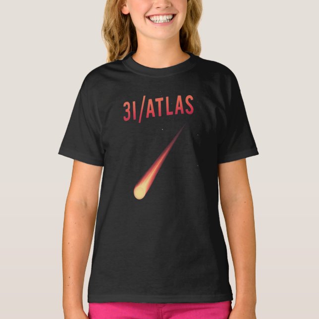 Camiseta 3I/ATLAS Comet Retro Space Art (Frente)