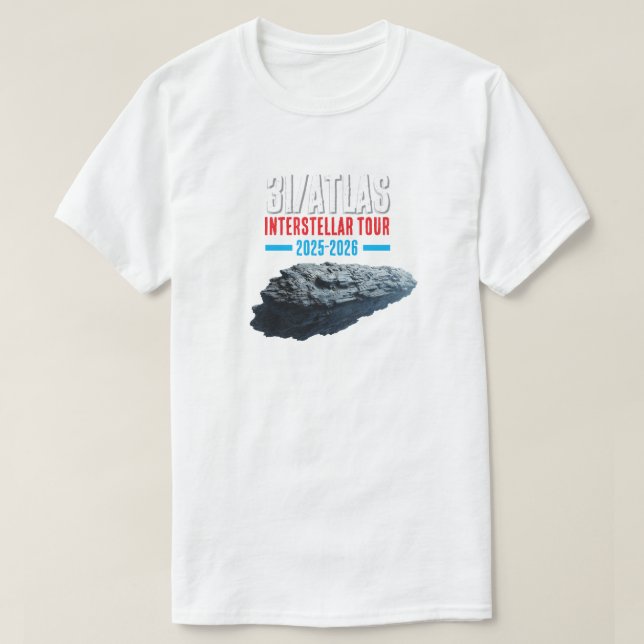 Camiseta 3I/Atlas Interstellar Tour (Frente do Design)