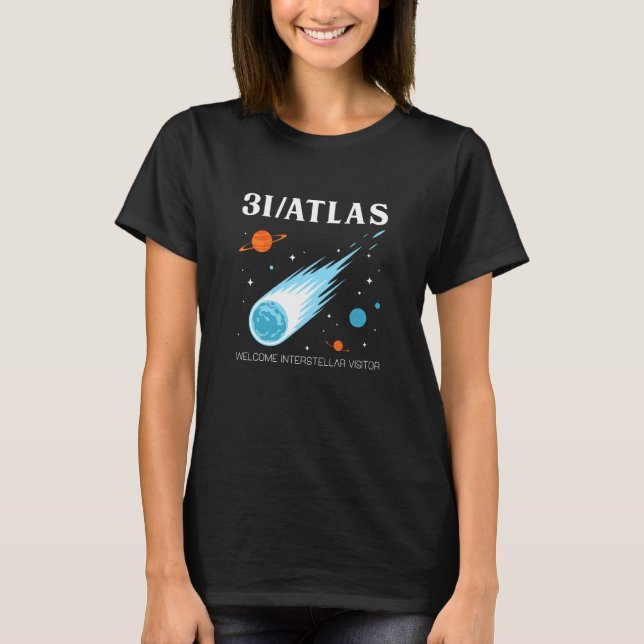Camiseta 3IAtlas Visitante Interestelar Cometa Arte de Expl (Frente)