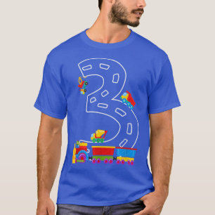 Camiseta 3rd Birthday Party 3 Year Old Garbage Trucks Birth