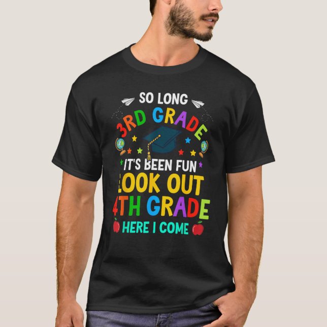 Camiseta 3rd Grade 4th Here I Come First Day Back To School (Frente)