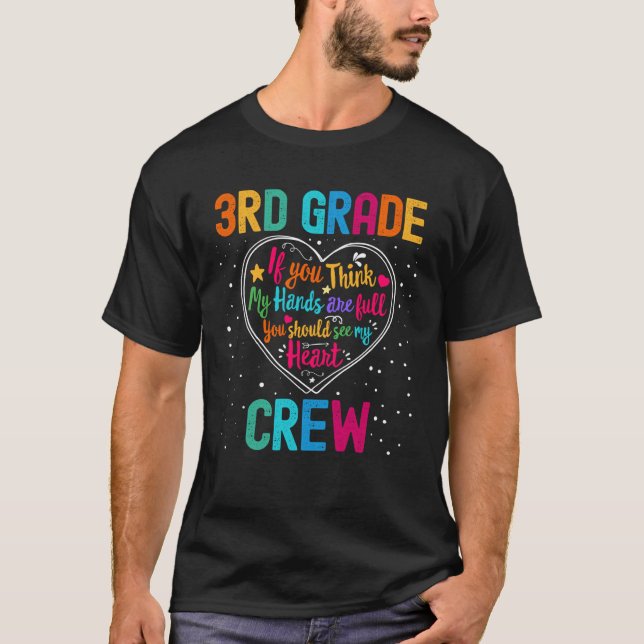Camiseta 3rd Grade Crew Appreciation Week Back to School He (Frente)