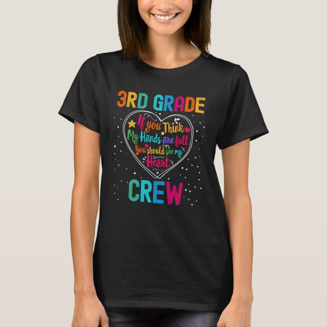 Camiseta 3rd Grade Crew Appreciation Week Back to School He (Frente)