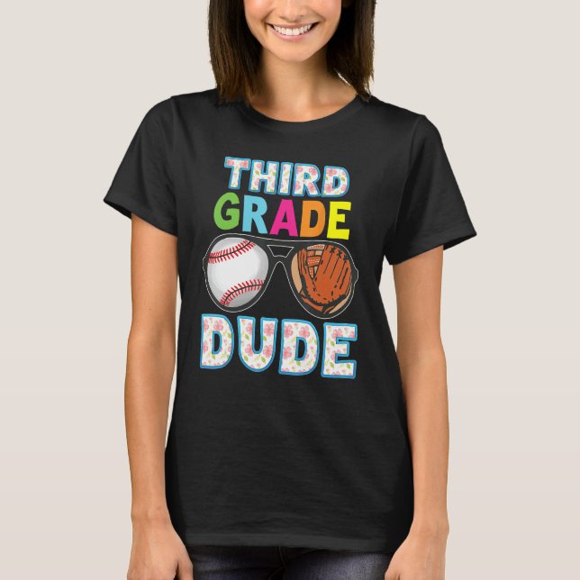 Camiseta 3rd Grade Dude Back To School Third Student Kid Ba (Frente)