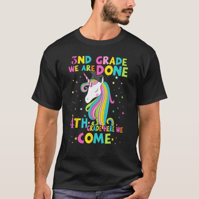 Camiseta 3RD GRADE Graduation Magical Unicorn 4TH GRADE Her (Frente)